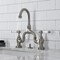 Kingston Brass Bridge Bathroom Faucet with Brass Pop-Up, Brushed Nickel KS7998PL - alternate 4